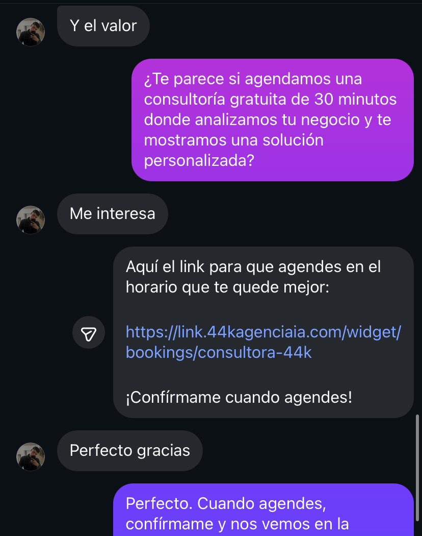 Setter de IA en acción